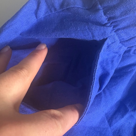 NWT Gap Blue Linen Shorts - Picture 4 of 14